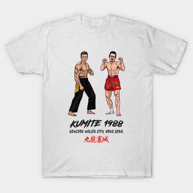 Kumite 1988 Ninjitsu Vs Muay Thai T-Shirt by PreservedDragons